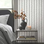 York Wallcoverings Everleigh White & Black Wallpaper - SKU MF4761