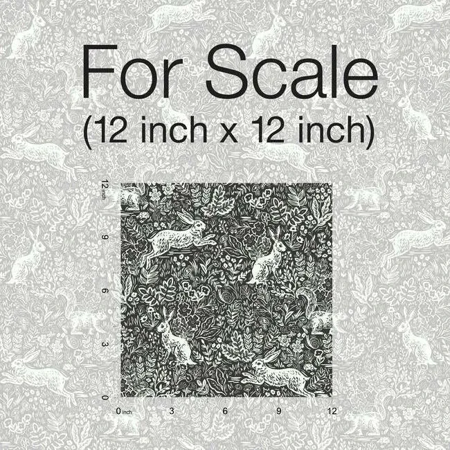 York Wallcoverings Fable Black & White Wallpaper - SKU RI5105