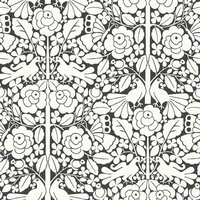MK1167 | Fairy Tales Black Wallpaper