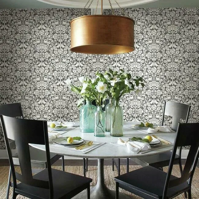 York Wallcoverings Fairy Tales Black Wallpaper - SKU MK1167