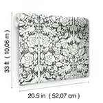 York Wallcoverings Fairy Tales Black Wallpaper - SKU MK1167