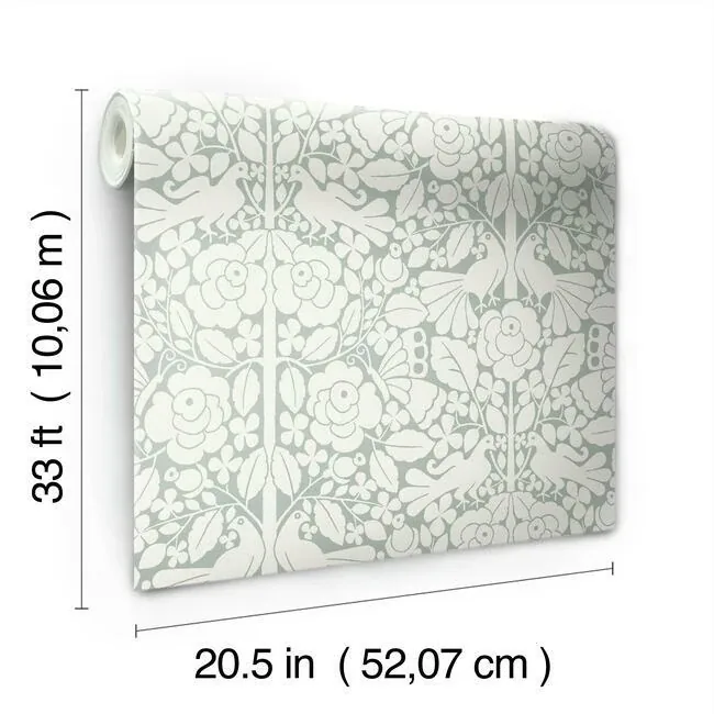 York Wallcoverings Fairy Tales Blue Wallpaper - SKU MK1161