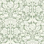 York Wallcoverings Fairy Tales Green Wallpaper - SKU MK1164