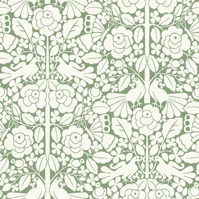 MK1164 | Fairy Tales Green Wallpaper