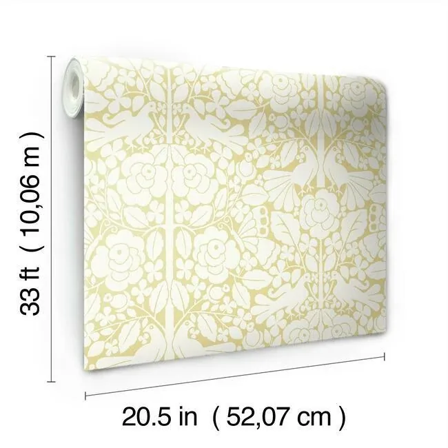York Wallcoverings Fairy Tales Yellow Wallpaper - SKU MK1162
