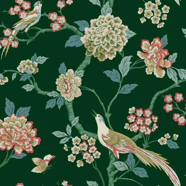 GR5931 | Fanciful Dark Green Wallpaper