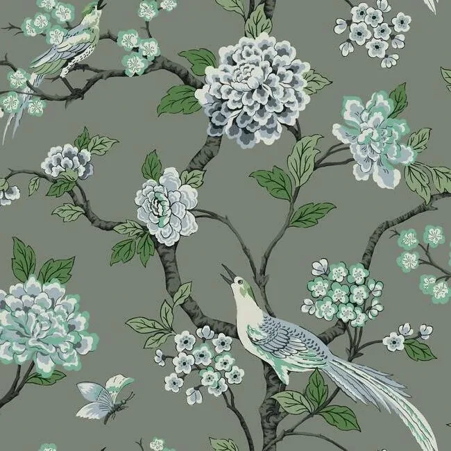GR5933 | Fanciful Grey Wallpaper