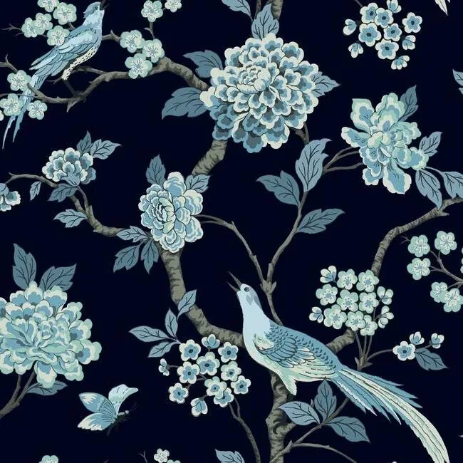 GR5934 | Fanciful Navy Wallpaper
