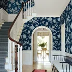York Wallcoverings Fanciful Navy Wallpaper - SKU GR5934