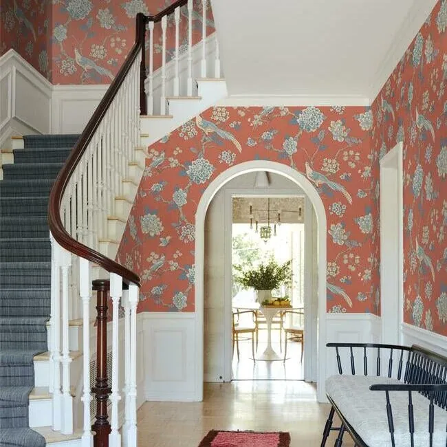 York Wallcoverings Fanciful Orange Wallpaper - SKU AF1902