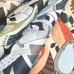 York Wallcoverings Fauvist Flock Blue Wallpaper - SKU AG2015