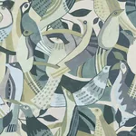 York Wallcoverings Fauvist Flock Green Wallpaper - SKU AG2017