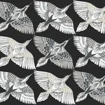 York Wallcoverings Feather Flight Black Peel & Stick Wallpaper - SKU PSW1351RL