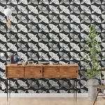York Wallcoverings Feather Flight Black Peel & Stick Wallpaper - SKU PSW1351RL