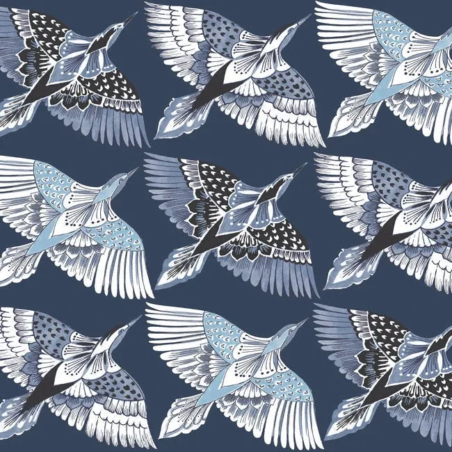 PSW1352RL | Feather Flight Blue Peel & Stick Wallpaper