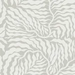 York Wallcoverings Fern Fronds Grey & White Wallpaper - SKU AG2064