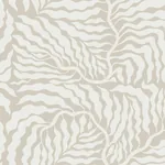 York Wallcoverings Fern Fronds Taupe & White Wallpaper - SKU AG2063
