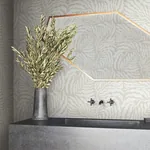 York Wallcoverings Fern Fronds Taupe & White Wallpaper - SKU AG2063