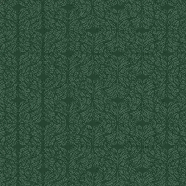 York Wallcoverings Fern Tile Dark Green Wallpaper - SKU TL1944