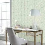 York Wallcoverings Fern Tile Green Wallpaper - SKU TL1943