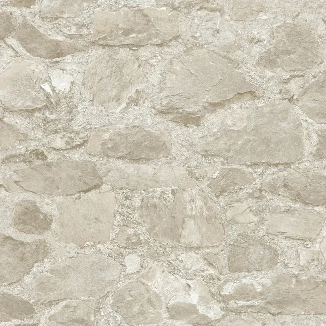 York Wallcoverings Field Stone Beige Wallpaper - SKU MN1803