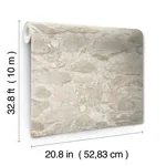 York Wallcoverings Field Stone Beige Wallpaper - SKU MN1803