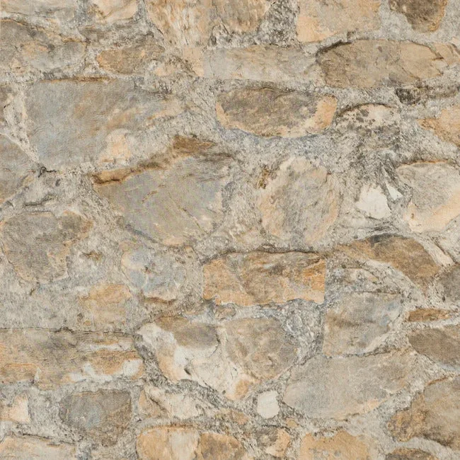 PA130904LW | Field Stone Grasscloth Tan & Grey Wallpaper