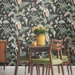 York Wallcoverings Fiji Garden Black Peel & Stick Wallpaper - SKU PSW1368RL