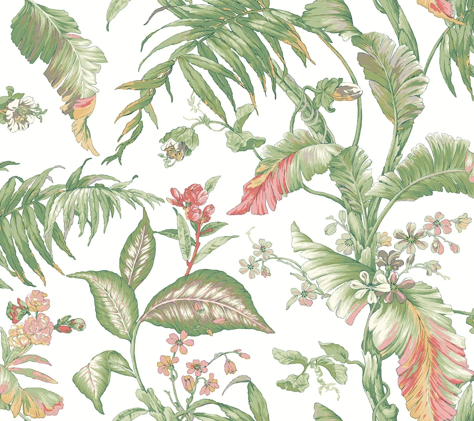 PSW1369RL | Fiji Garden Pink Peel & Stick Wallpaper