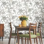 York Wallcoverings Fiji Garden White Peel & Stick Wallpaper - SKU PSW1371RL
