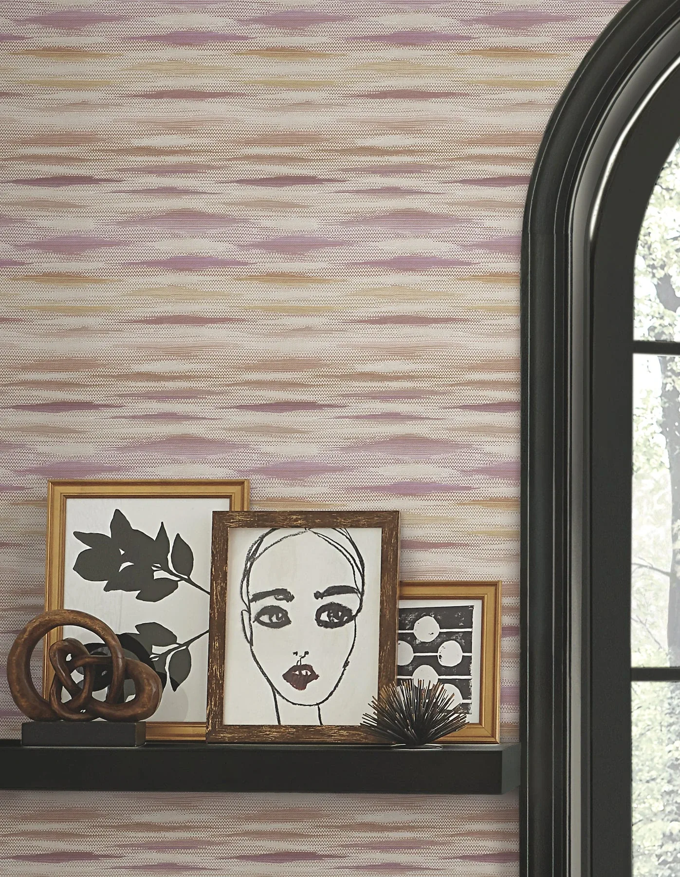 York Wallcoverings Fireworks Mauve Peel & Stick Wallpaper - SKU PSW1648RL