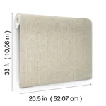 York Wallcoverings Flatiron Geometric Taupe Wallpaper - SKU OI0643