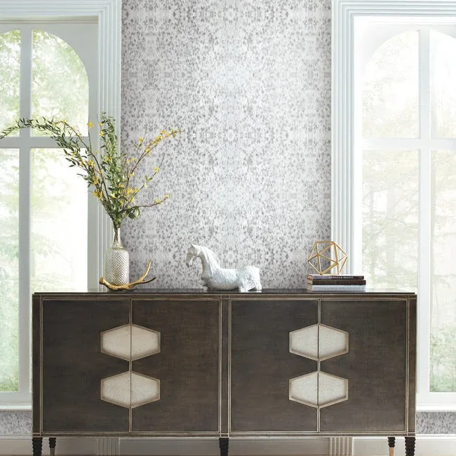York Wallcoverings Fleabitten Soft Grey Peel & Stick Wallpaper - SKU PSW1378RL