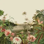 York Wallcoverings Floating Gardens Green Wall Mural - SKU MU0262M