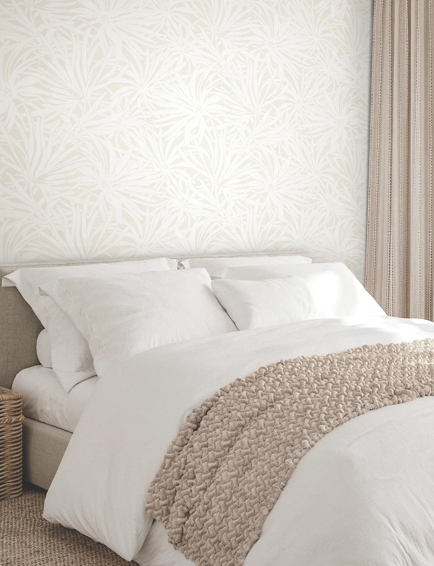 York Wallcoverings Floral Canopy Cream Wallpaper - SKU GN2573