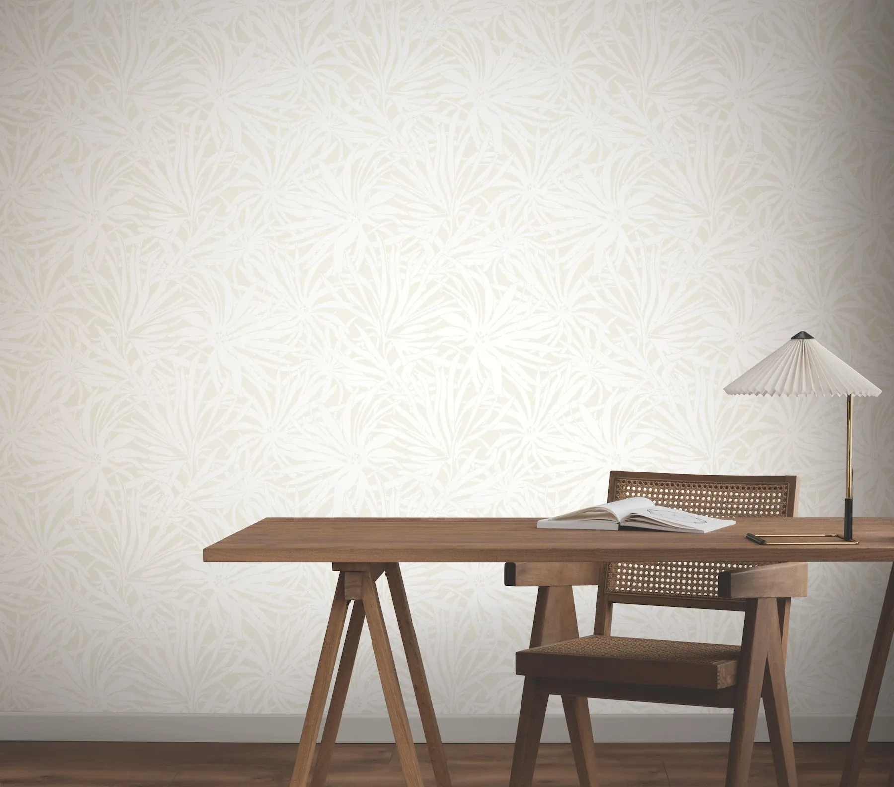 York Wallcoverings Floral Canopy Cream Wallpaper - SKU GN2573
