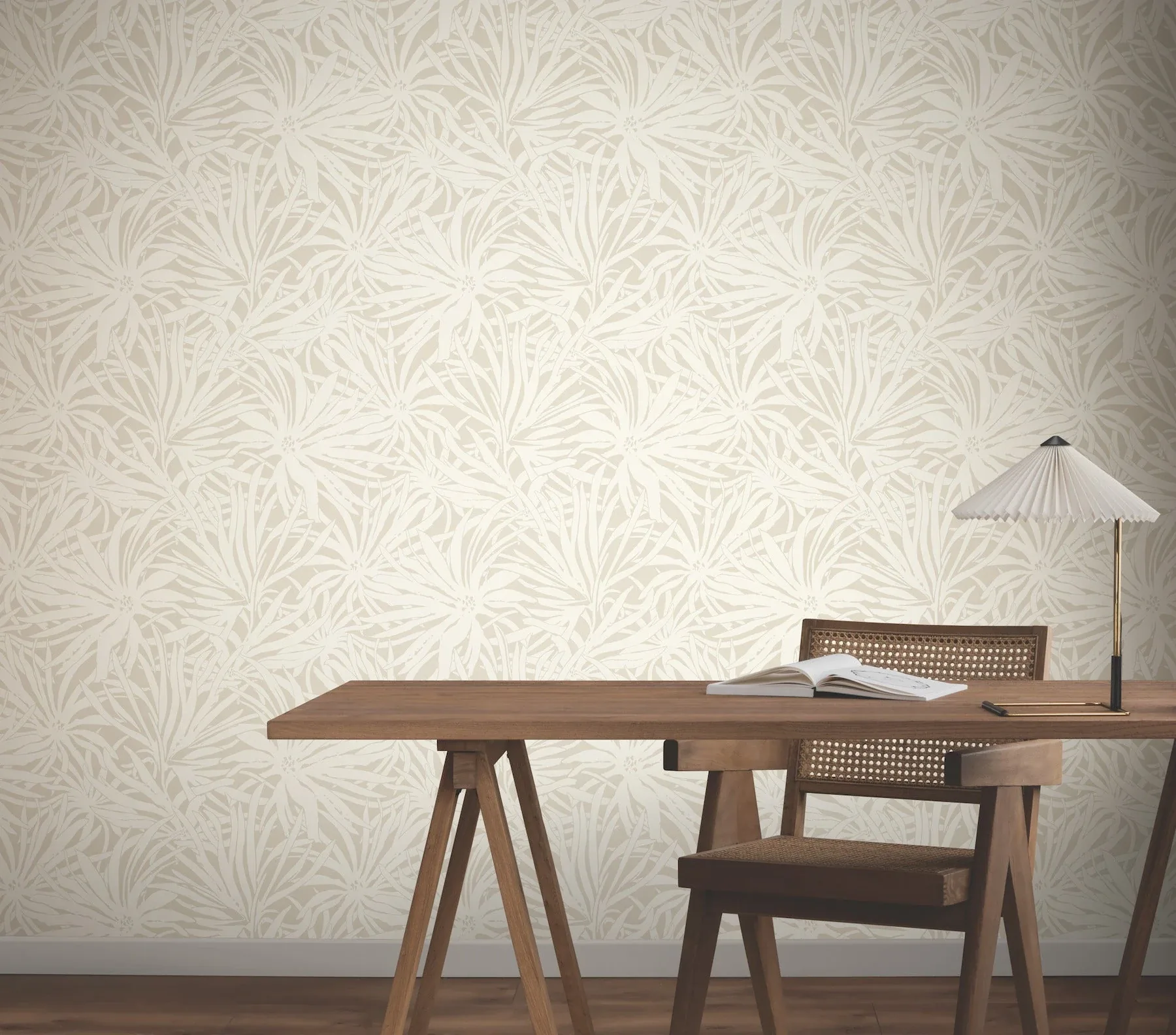 York Wallcoverings Floral Canopy Linen Wallpaper - SKU GN2571