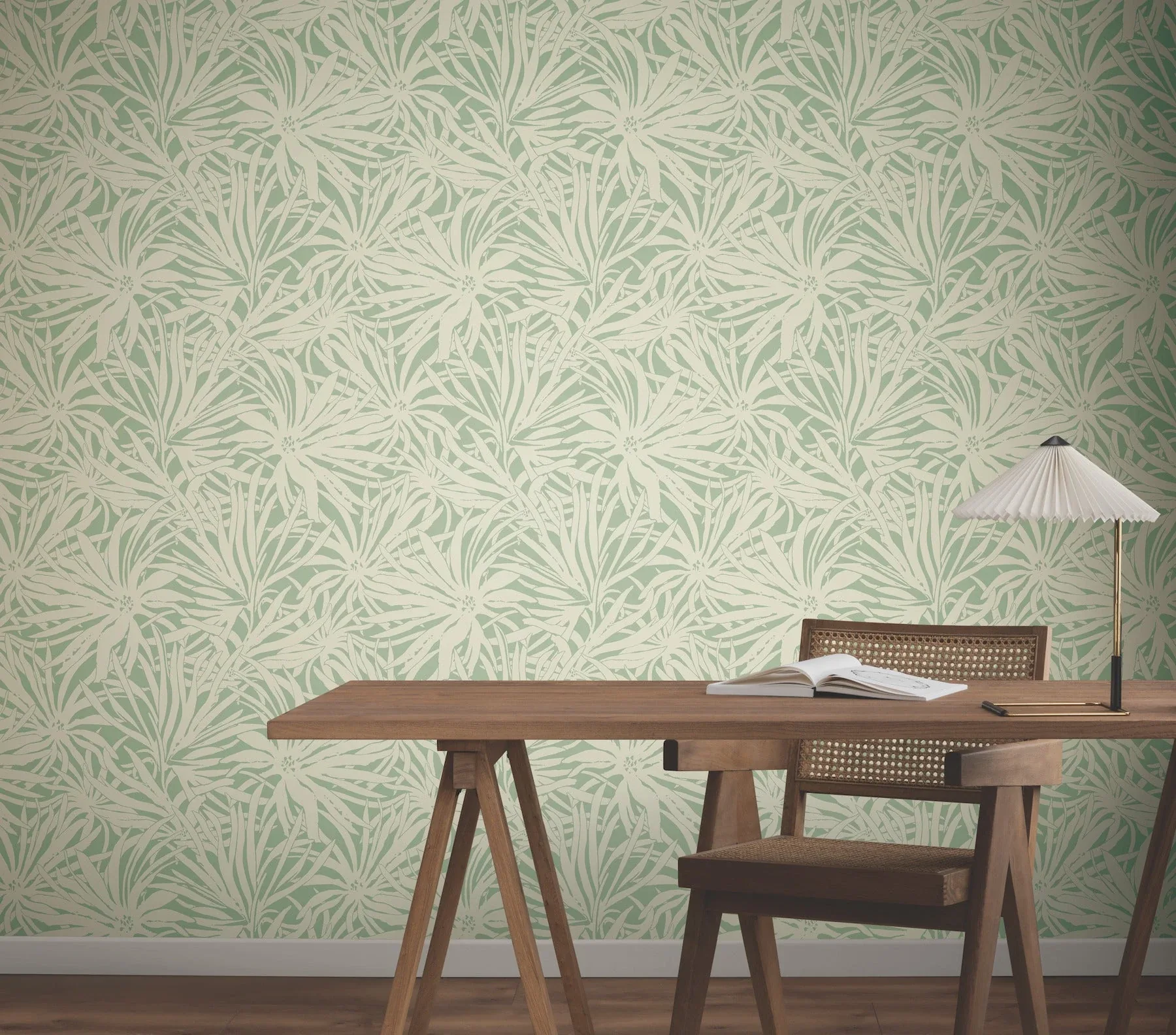 York Wallcoverings Floral Canopy Olive Wallpaper - SKU GN2575