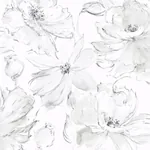 York Wallcoverings Floral Dreams Grey Wallpaper - SKU CL2520
