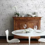 York Wallcoverings Floral Dreams Grey Wallpaper - SKU CL2520