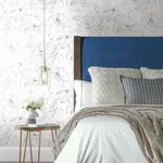 York Wallcoverings Floral Dreams Grey Wallpaper - SKU CL2520