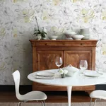 York Wallcoverings Floral Dreams Yellow Wallpaper - SKU CL2518