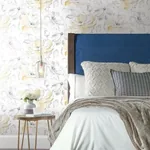 York Wallcoverings Floral Dreams Yellow Wallpaper - SKU CL2518