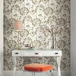 York Wallcoverings Flourish Neutral Peel & Stick Wallpaper - SKU PSW1097RL