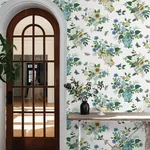 York Wallcoverings Flower Studies Blue Wallpaper - SKU RF7401