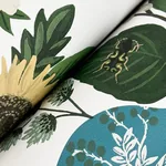 York Wallcoverings Flower Studies Blue Wallpaper - SKU RF7401
