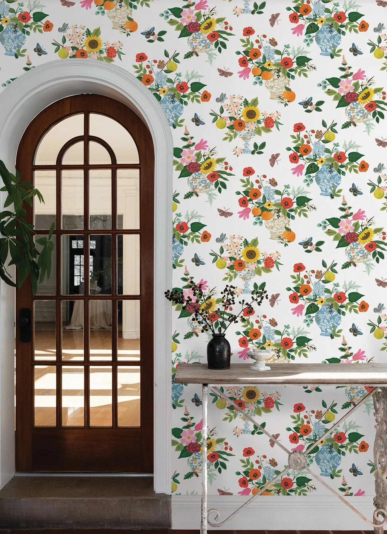 York Wallcoverings Flower Studies Bright Wallpaper - SKU RF7402