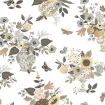York Wallcoverings Flower Studies Linen Wallpaper - SKU RF7403