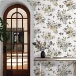York Wallcoverings Flower Studies Linen Wallpaper - SKU RF7403