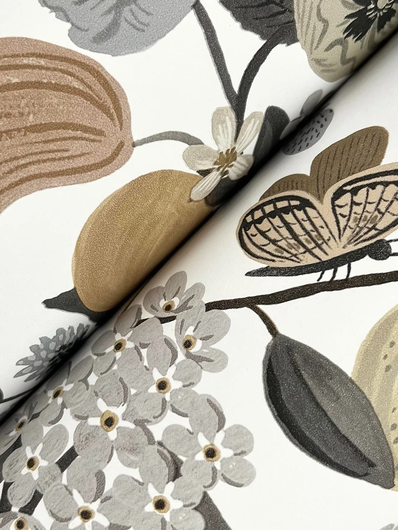 York Wallcoverings Flower Studies Linen Wallpaper - SKU RF7403